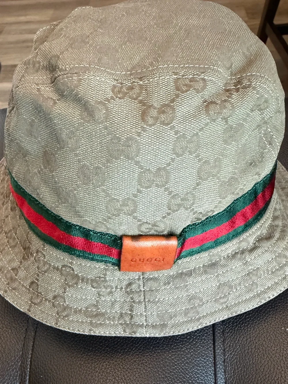 Authentic Gucci Monogram Bucket Hat
